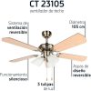 Fans | CT 23105 105 cm ceiling fan White Climatization Fans