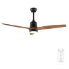 Fans | EnergySilence Aero 5275 ceiling fan Black / Dark Wood Climatization Black