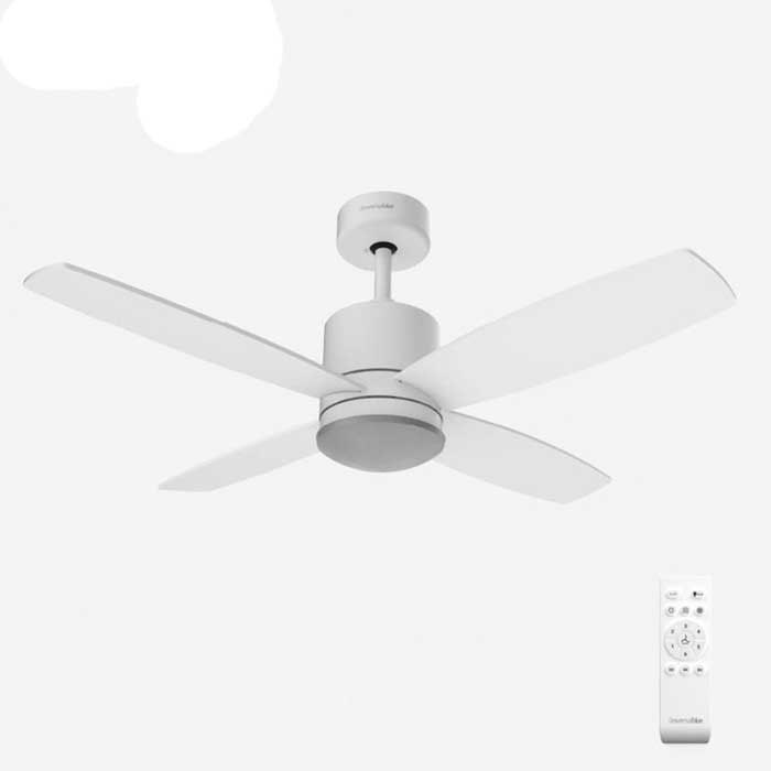 Fans | Midi Blanco 4Aspa 48/1 ceiling fan White Climatization Fans