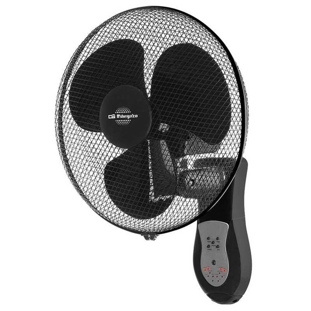 Fans | WF 0243 Wall Fan Black / White Climatization Black