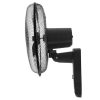 Fans | WF 0243 Wall Fan Black / White Climatization Black