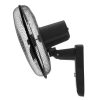 Fans | WF 0243 Wall Fan Black / White Climatization Black