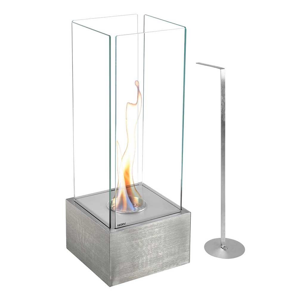 Fireplaces | Kilimanjaro Ethanol Fireplace Clear / Inox Climatization Clear