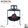 Fireplaces | LED Ambients 30×22 cm Electric Chimney Black Climatization Black