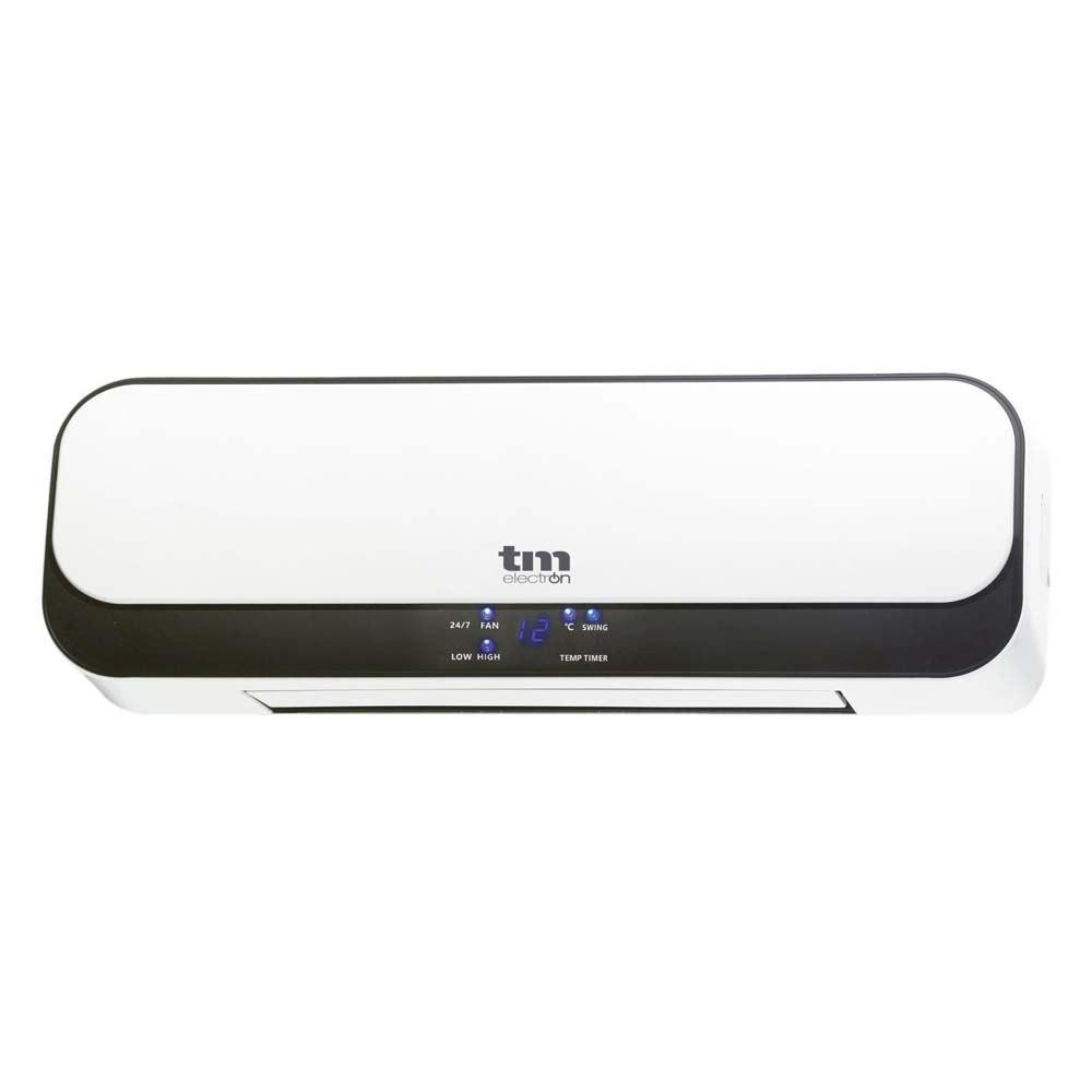 Heaters | TMFH316 Split Ceramic Heater With Remote Control Black / White Climatization Black