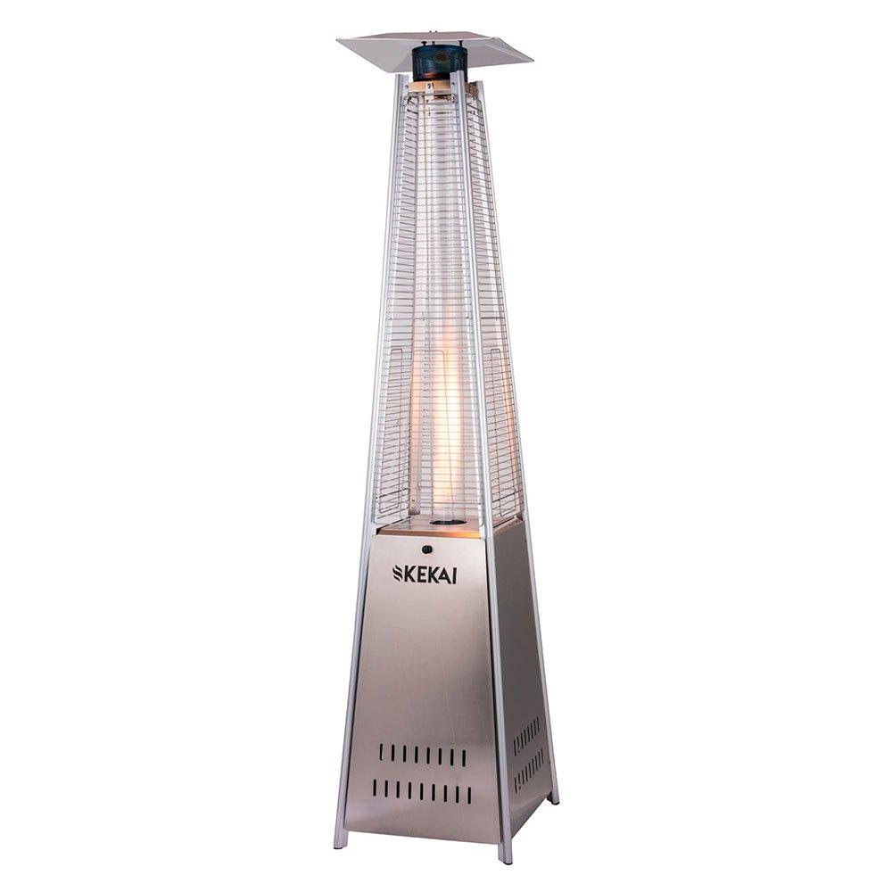 Outdoor Stoves | Basil 52x52x227 cm 13Kw Gas Outdoor Heater Inox Climatization Inox