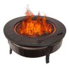 Outdoor Stoves | Fox 2-in-1 81×35 cm Fire Pit Black Climatization Black