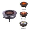 Outdoor Stoves | Fox 2-in-1 81×35 cm Fire Pit Black Climatization Black