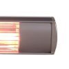 Outdoor Stoves | Golden Tube 2000W Wall Halogen Heater Light Grey Climatization Light Grey