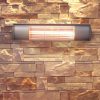 Outdoor Stoves | Golden Tube 2000W Wall Halogen Heater Light Grey Climatization Light Grey