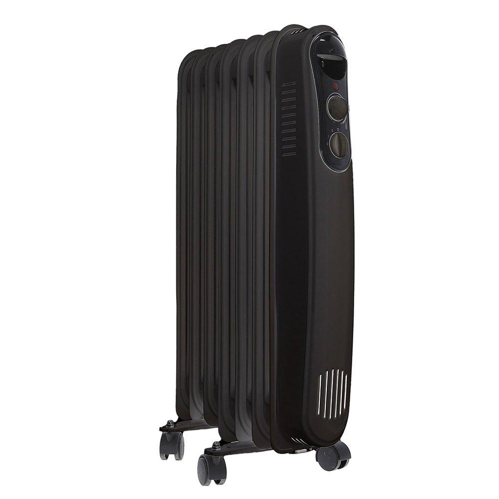 Radiators | 9 elements oil radiator 2000W Black / White Climatization Black