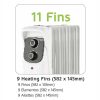 Radiators | OH-011.007A Elan XI Oil-filled Radiator White Climatization Radiators