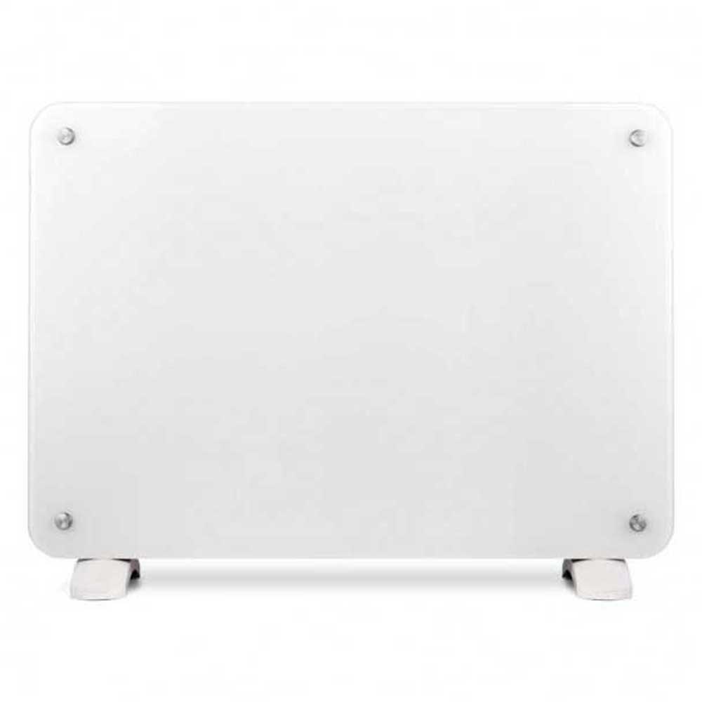 Radiators | Osyris-15 2.0 LCD Programmable Electronic Thermostat Glass Radiant Plate White Climatization Radiators