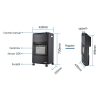 Stoves | New Slim 42x26x73 cm 4200W Gas Heater Black / Orange Climatization Black