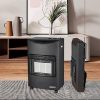 Stoves | New Slim 42x26x73 cm 4200W Gas Heater Black / Orange Climatization Black