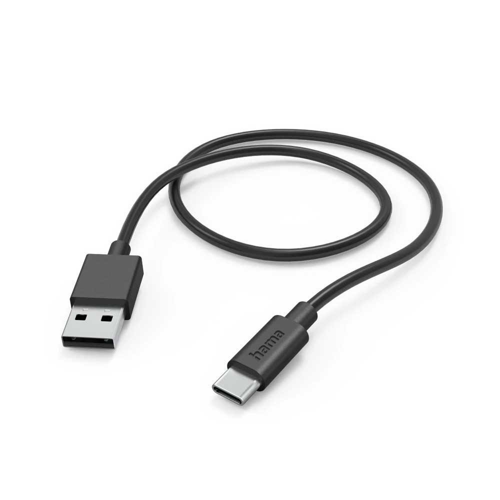 USB Cables | 1 m USB-A to USB-C cable Black Cables Black