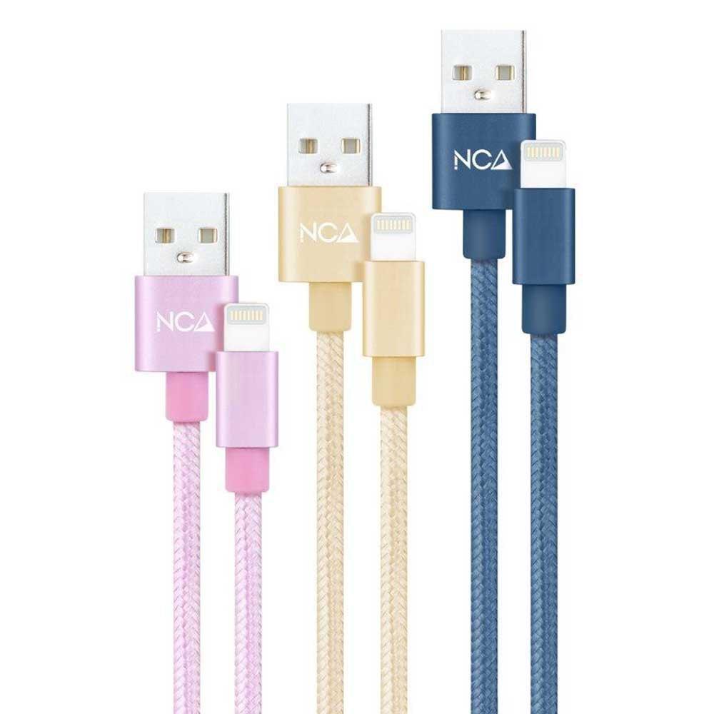 USB Cables | 10.10.0401-CO2 USB-A To Lightning Cable 1 m 3 units White Cables USB Cables