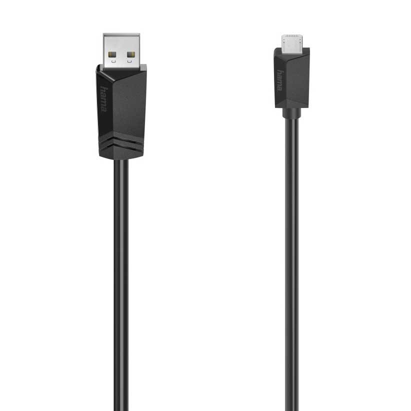 USB Cables | 2.0 1.5 m USB To Micro USB Cable Black Cables Black