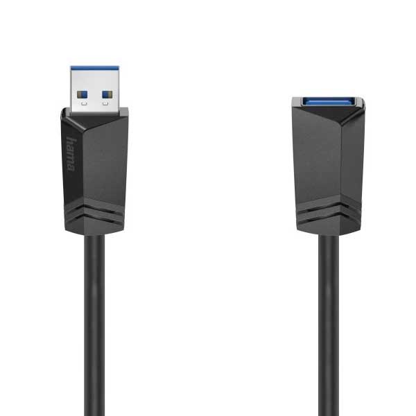 USB Cables | 3.0 1.5 m USB Extension Cable Black Cables Black