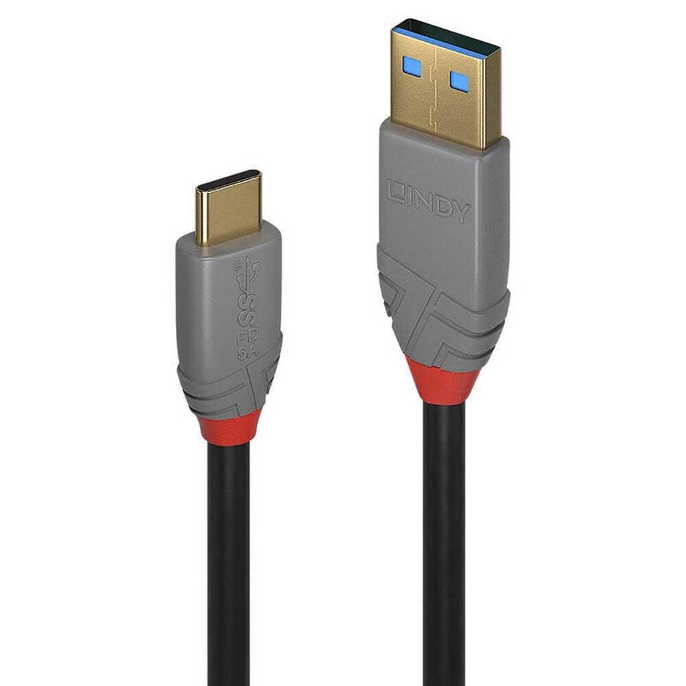 USB Cables | 5A USB-A To USB-C Cable 0.5 m Black Cables Black