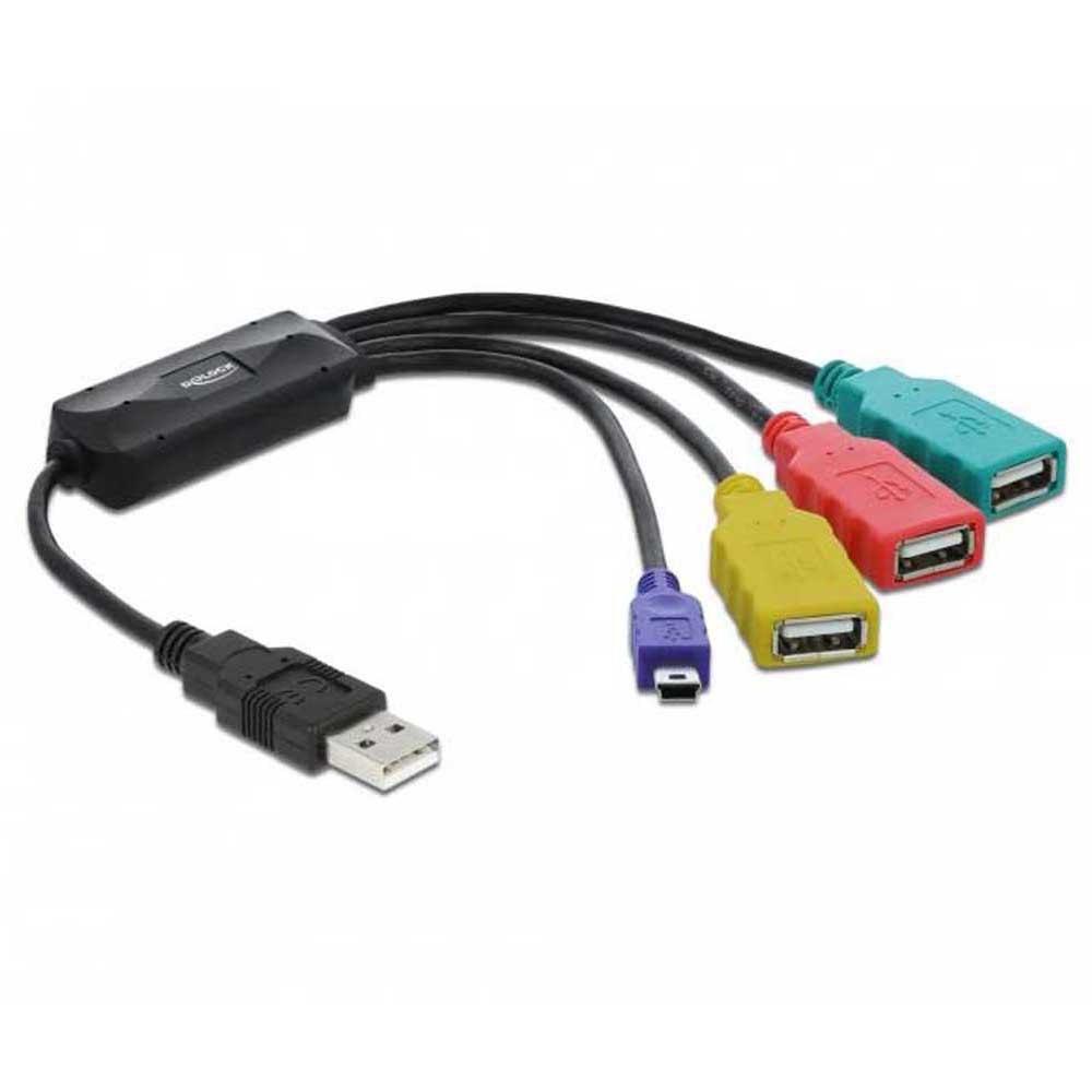 USB Cables | 61724 USB Cable 4 ports Multicolor Cables Multicolor