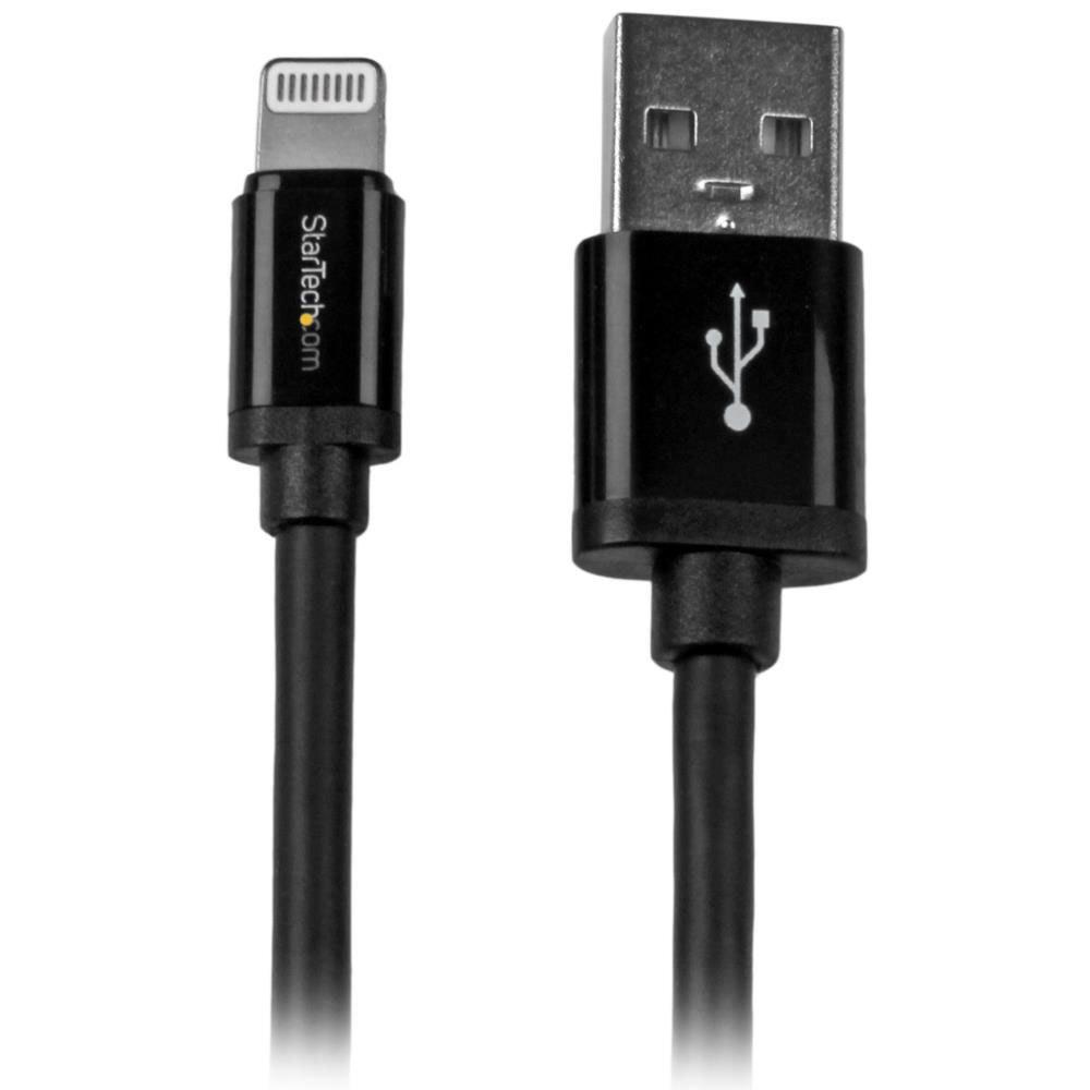 USB Cables | 8-pin Lightning To USB-Cable 2m Black Cables Black