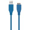 USB Cables | A/M-Micro B/M USB-A 3.0 Cable 1 m Black Cables Black