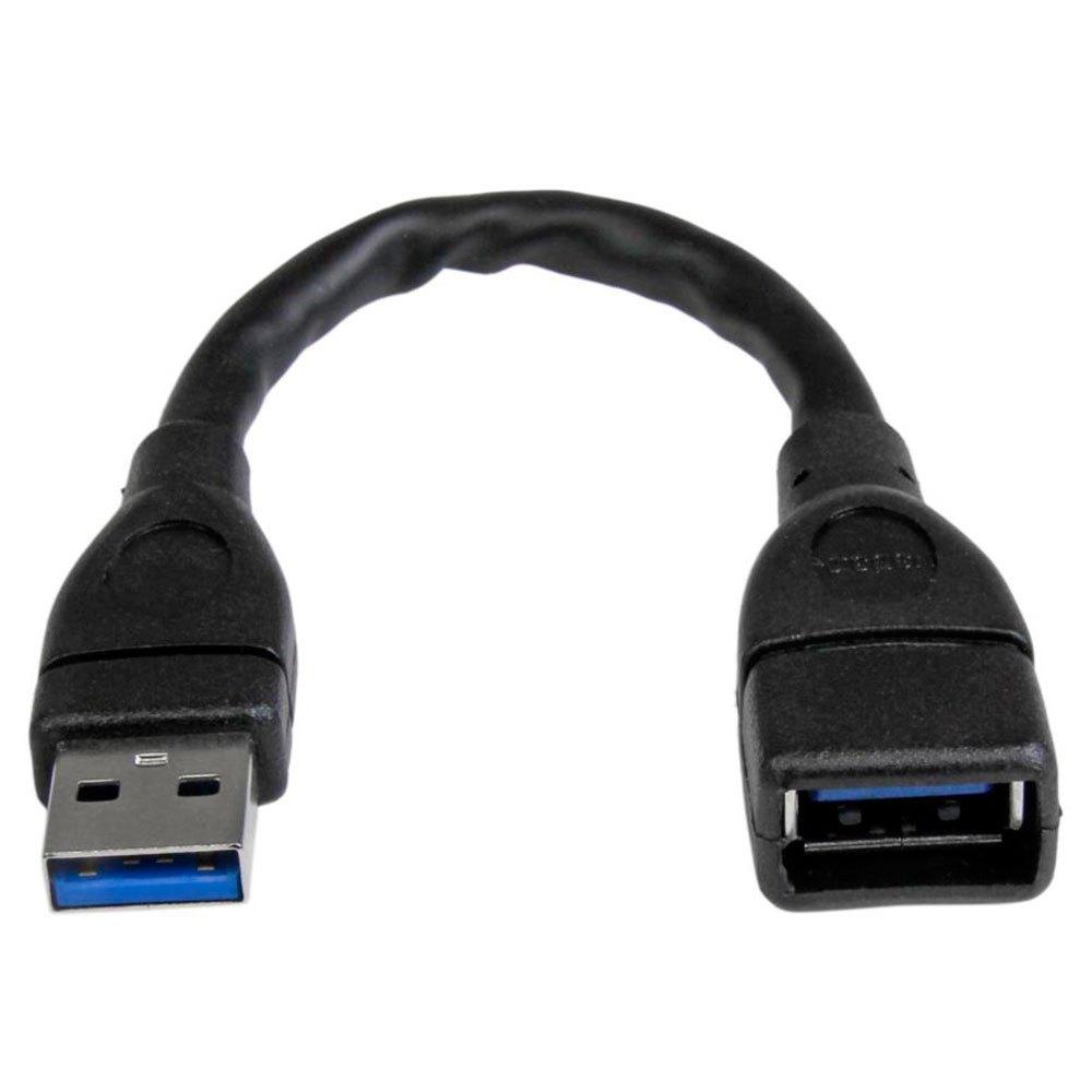 USB Cables | Black USB 3.0 Extension Cable A to A 15 cm Black Cables Black