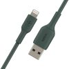 USB Cables | Boost Charge Lightning To USB-A Cable 1M Midnight Green Cables Midnight Green