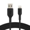 USB Cables | Boost Charge Lightning To USB-A Cable Braided 0.15M Black Cables Black