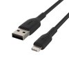 USB Cables | Boost Charge Lightning To USB-A Cable Braided 0.15M Black Cables Black