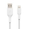 USB Cables | Boost Charge Lightning To USB-A Cable Braided 1M White Cables USB Cables