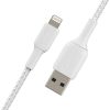 USB Cables | Boost Charge Lightning To USB-A Cable Braided 1M White Cables USB Cables