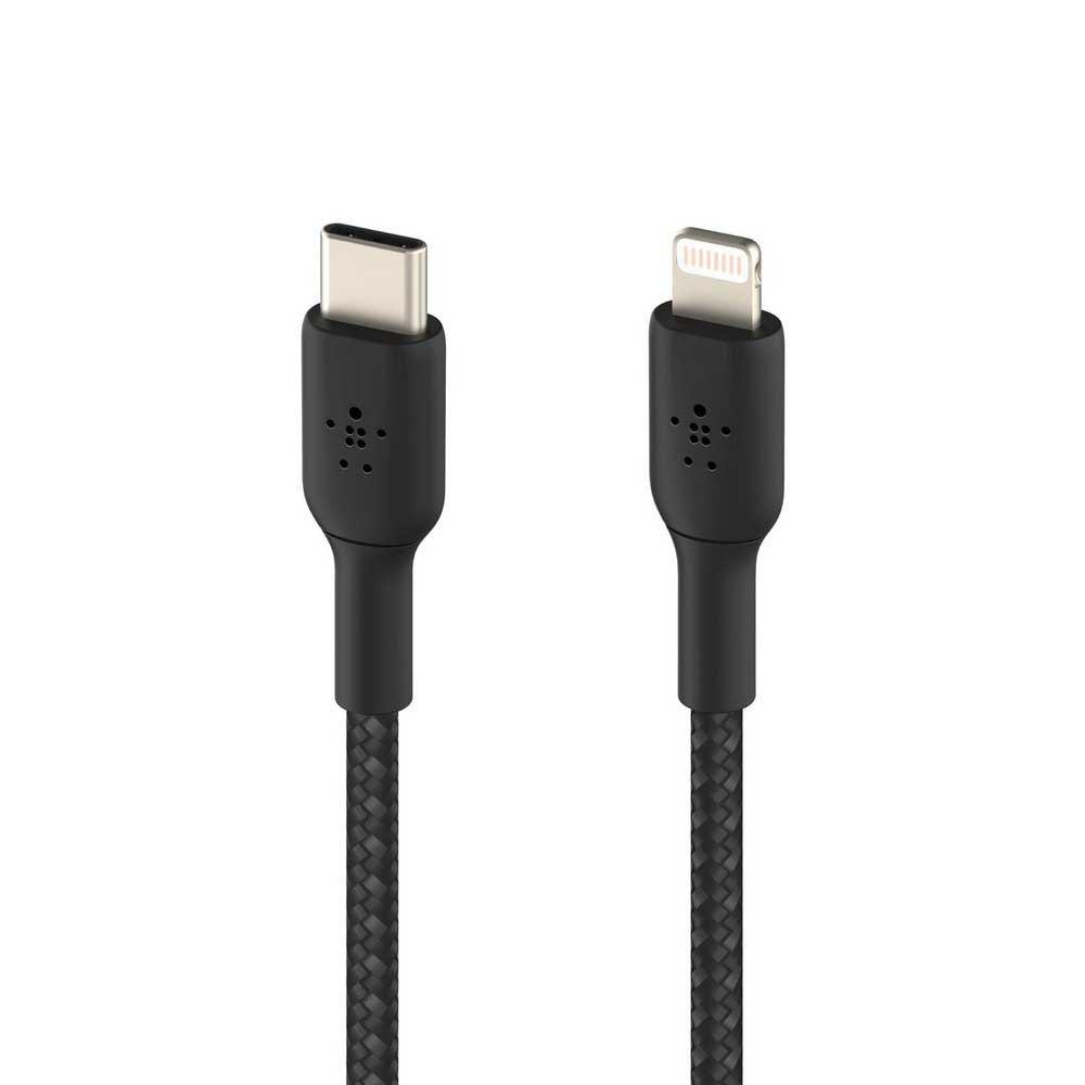 USB Cables | Boost Charge Lightning To USB-C Cable Braided 2M Black Cables Black