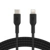 USB Cables | Boost Charge Lightning To USB-C Cable Braided 2M Black Cables Black