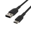 USB Cables | Boost Charge USB-A To USB-C Cable Braided 0.15M Black Cables Black