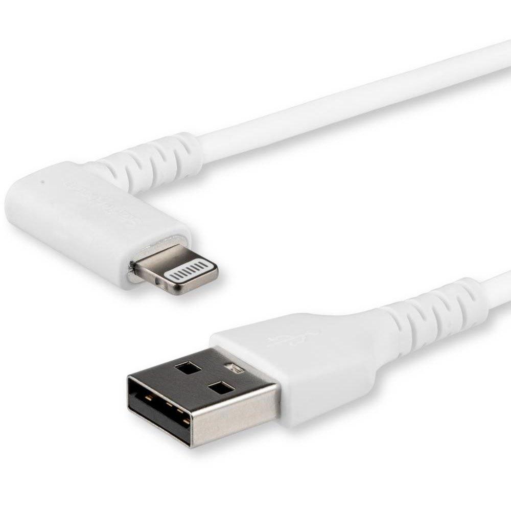 USB Cables | Cable Angled Lightning To USB 1m White Cables USB Cables