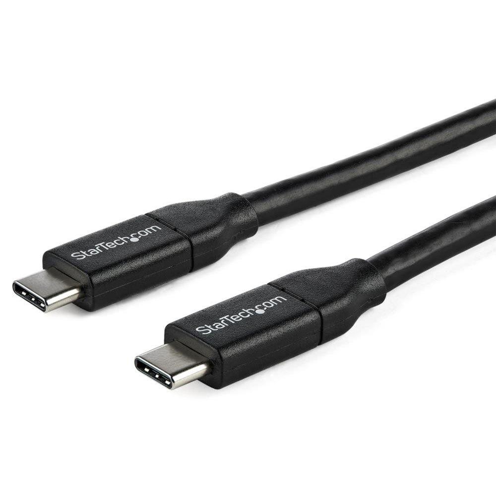 USB Cables | Cable USB-C w/ PD USB 2.0 3ft 1m 5A Black Cables Black