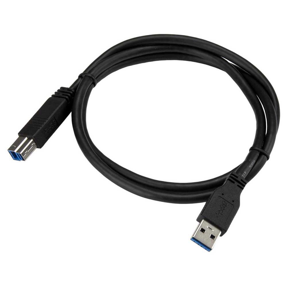 USB Cables | Certified USB To B Cable 1 m 3.0 A Black Cables Black