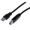 USB Cables | Certified USB To B Cable 1 m 3.0 A Black Cables Black