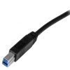 USB Cables | Certified USB To B Cable 1 m 3.0 A Black Cables Black