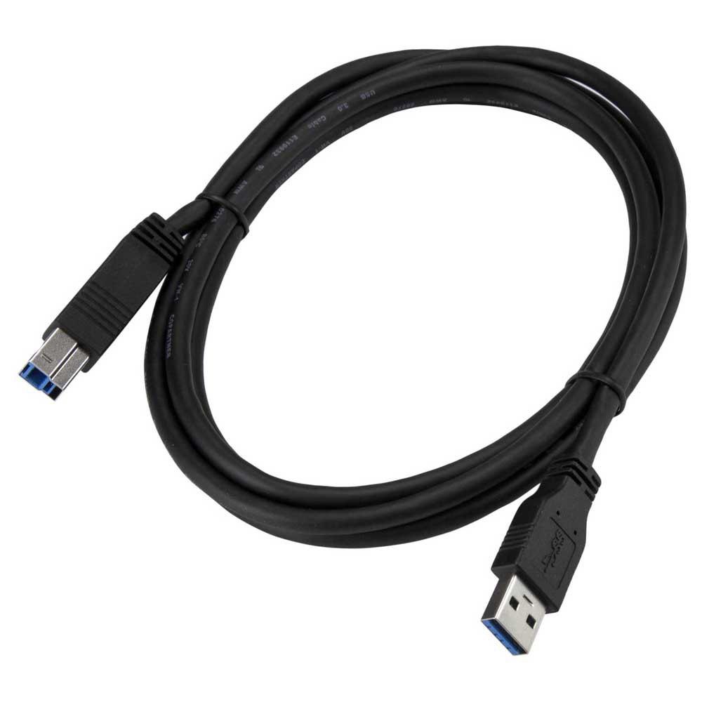 USB Cables | Certified USB To B Cable 2 m 3.0 A Black Cables Black