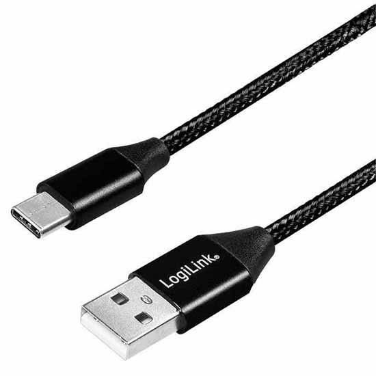 USB Cables | CU0139 30 cm USB-A To USB-C Cable Black Cables Black