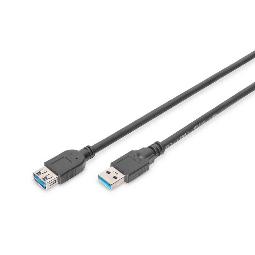 USB Cables | Digitus USB 30 Extension Cable Black Cables Black