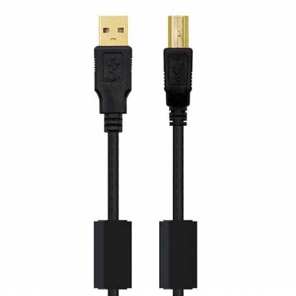 USB Cables | HQ Ferrita USB A Male To USB B Male 5 m USB Cable Orange Cables Orange