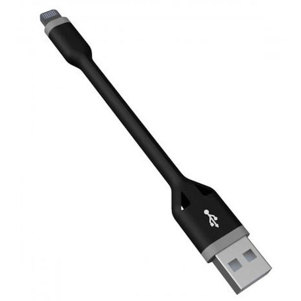 USB Cables | Lightning Cable 10 cm Black Cables Black