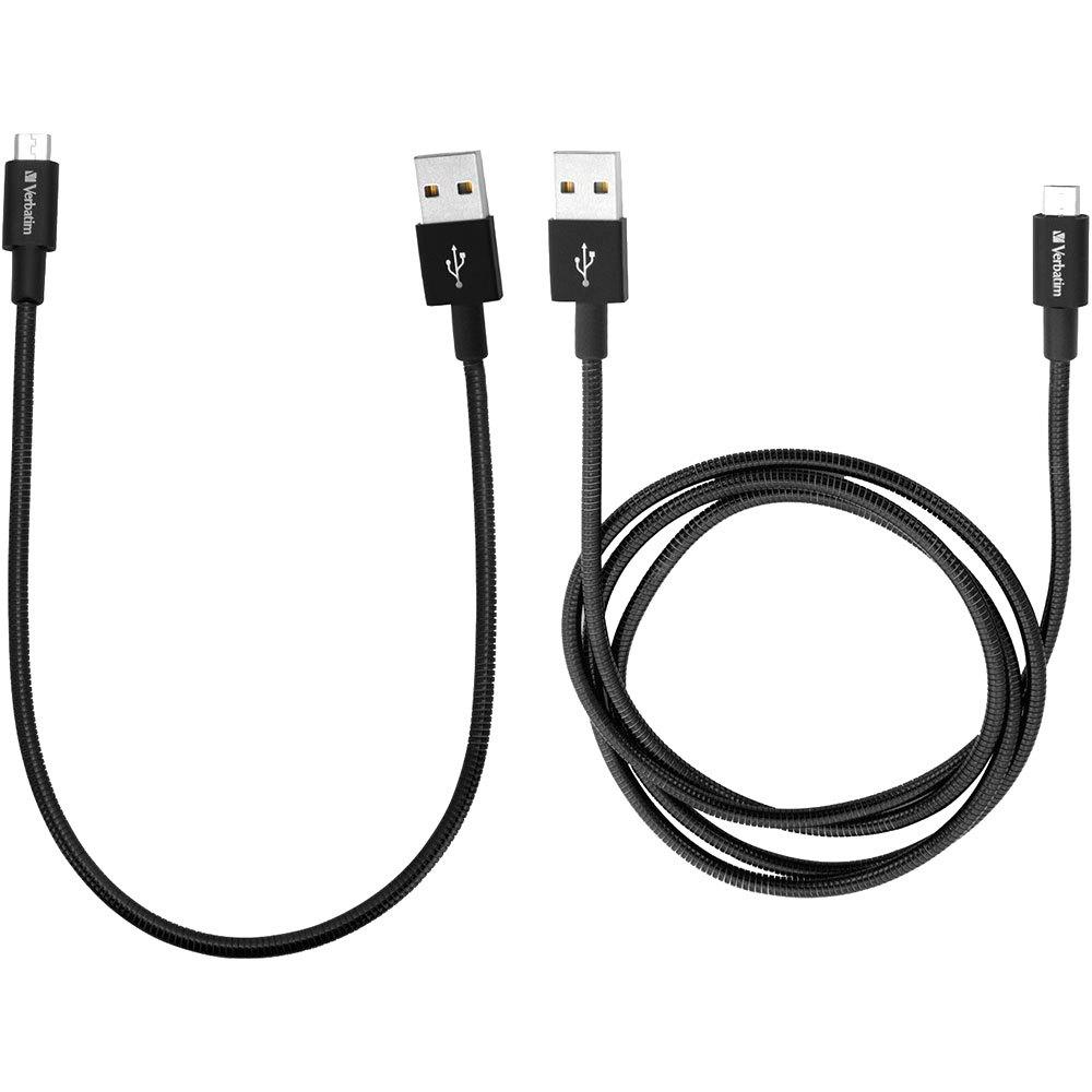 USB Cables | Micro USB Cable Sync&Charge 1 m+ 30 cm Black Cables Black