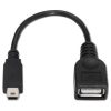 USB Cables | Mini USB-B To USB-A 2.0 M/F 15 cm Black Cables Black