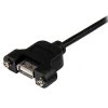 USB Cables | Panel Mount USB Cable A To A 60 cm Black Cables Black