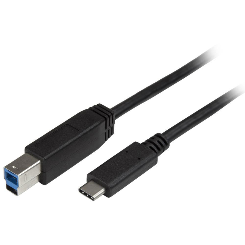 USB Cables | Printer Cable USB-C To USB B USB 3.0 2m Black Cables Black